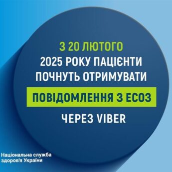 Пацієнти отримуватимуть повідомлення з ЕСОЗ через Viber